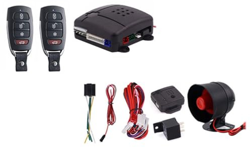 YIXANNX para Sistema de Alarma para Coche, Control Remoto, Puerta automática, Cerradura Central sin Llave, luz LED, Seguridad, Suministros antipérdida Inteligentes