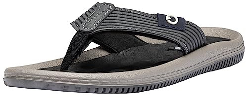 Cartago Herren Dunas VI AD Flipflop, Grey/Dark Grey/Black, 43 EU