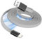 Magtame Magisches Lightning Kabel, 1m MFi Zertifiziertes Phone Ladegerät mit Flachem, Einziehbarem Kabel für Auto - Kompatibel mit iPhone 14/13/12/11 Pro/Max/XR/XS/X