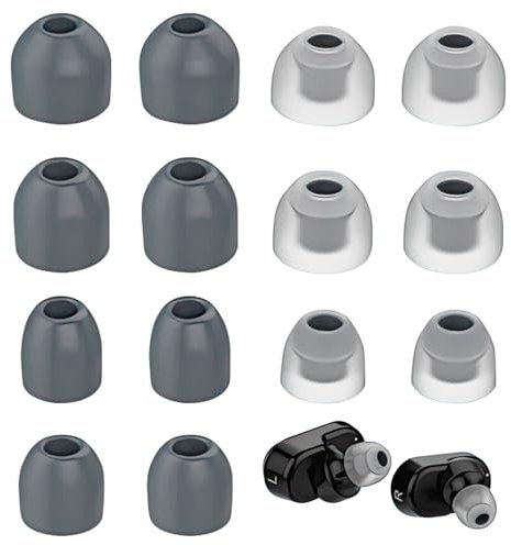 7 Paires Embouts de Rechange en Silicone pour Écouteurs pour Sony WF-1000XM3 / WF-1000XM4 / WF-1000XM5, 4 Tailles Remplacement Écouteurs in-Ears en Silicone Embouts, Gris