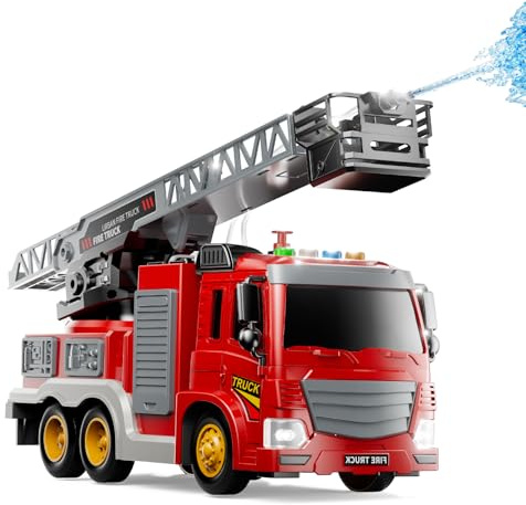 JUKUDAHU Fire Truck Toy for Kids 3 4 5 6 7 8 Years Old