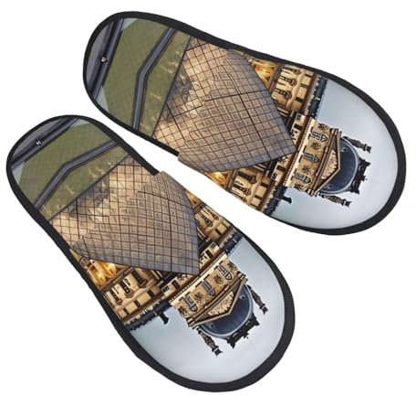 Cotone Pantofole Museo Del Louvre A Parigi Moda Pantofole Lavabili Scarpe Di Cotone Per Interno Unisex Hotel L