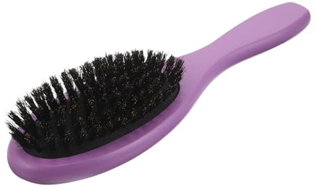 OATIPHO Brosse à Cheveux Poils Naturels pour Hommes Brosse Palette Bois Violet Anti-statique Démêlante et Matifiante pour Cheveux Épais et Bouclés Accessoire Coiffure Portable