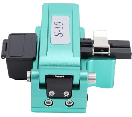 Eminchu Optical Fiber Cleaver, Full Automatic Accurate Fiber Optic Cutter, with 48000 Cuts & Built in Scale, Ideal for Optic Cutting
