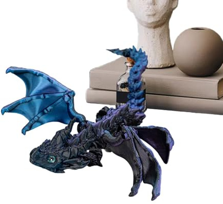 Barn Dragon Toys, Dragon Toys Realistisk flygande drakefigur | Executive Desk Fidget Toys, Home Desktop Display Decor för Bookhelf Desktop eller skåp