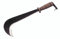 Herco Machete Schweizer Ziehgertel mit Ledergriff, Silber, Braun, Kohlenstoffstahl, 300 mm, 600 g