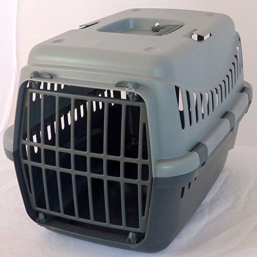 Coingallery Urban Living Pet Carrier Seatbelt Holder Carry Handle Small Animal Transporter Green Grey Pink (Grey)