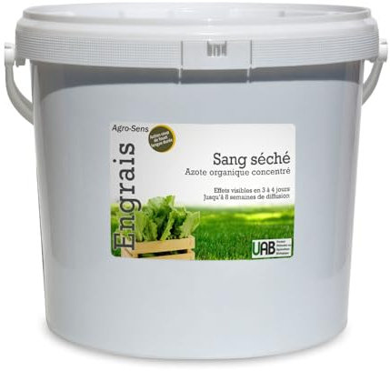 Sang séché, engrais azoté coup de fouet - Agro Sens - Seau 8 kg