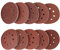 LESNIC 100pcs Sanding Discs, 125mm Sanding Discs Quick Change Discs Hook & Loop 10Pcs per Each 40/60/80/100/120/180/240/320/400/600 Grit Sandpaper Discs for Orbit Orbital Sanders