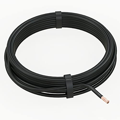 AUPROTEC 2m Fahrzeugleitung 50 mm² Kfz Kabel Fly Stromkabel: schwarz, 2 m Ring