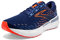 Brooks Men's Glycerin Gts 20 Running Shoe, Blue Depths Palace Blue Orange, 7.5 UK