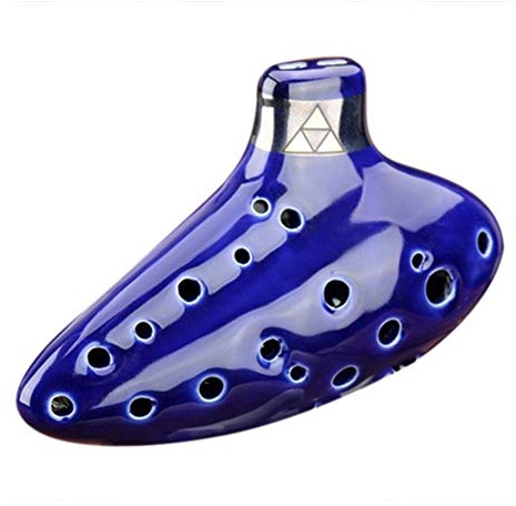 mdtep Instrumento Ocarina de 16 agujeros, instrumento profesional de ocarina ocarina práctico (color azul)