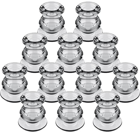 LALAGO Set di 12 Portacandele in Vetro per Candele a Bastoncino - Inserti per Candele, Decorazione