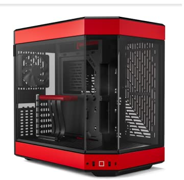 Hyte Y60 Mid-Tower-Gehäuse, Rot (E-ATX/M-ATX/M-ITX)