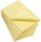 WAYTEX 931680C6 600 Haftnotizen A6 mit Linien, 6 Blöcke à 100 Blatt, selbstklebend, wiederverwendbar, groß, 9,8 x 15 cm, Pastellgelb