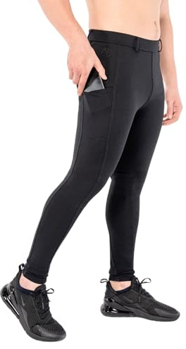 Kapow Meggings Supreme Range - Supreme Sports Wear Compression Leggings for Men, with Pockets