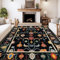 MAST DOO Teppich Wohnzimmer Waschbarer 80x150cm - Boho Kurzflor Teppich Schlafzimmer - Orientalischer Vintage Teppiche Weich rutschfest Design für Schlafzimmer, Esszimmer, Küchen