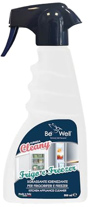 CLEANY Detergente Igienizzante per Frigorifero e Freezer, Spray da 500 ml, Made in Italy, Formula Cleany, Elimina Odori e Grasso, Pulizia Profonda per Elettrodomestici da Cucina