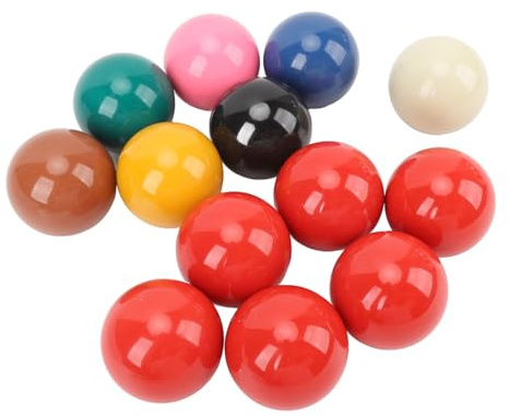 UPALDHOU Sfere di Snooker, Standard Professionali 13pcs da 2,1 Pollici di Ricambio da 2,1 Pollici Sfere di Biliardo per Tavoli da Biliardo