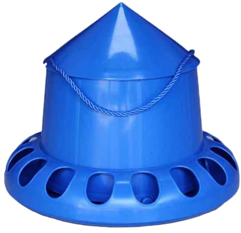 Comedero para Palomas con 16 Orificios sin Desperdicio con Base extraíble para una fácil Limpieza, dispensador automático de alimento para pájaros para codornices, Pollos, Patos, Loros, Aves peq