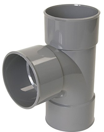 culotte simple pvc - femelle / femelle - 87 degrés30 - diamètre 80 mm - nicoll br188