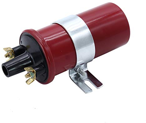 TAKPART Bobina di accensione sportiva rossa da 12 V, compatibile con Lucas DLB105 DLB105