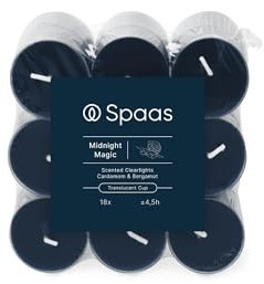 Spaas Scented Clearlights flatpack x18 4,5h - Midnight Magic