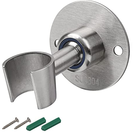 Staffa Doccia, MYLERCT Supporto in Acciaio Inox Doccia Muro, Snodo Orientabile Supporto Soffione Doccia, Montaggio Forato, Elevata Capacità Portante, Inclinazione Regolabile Secondo Necessità