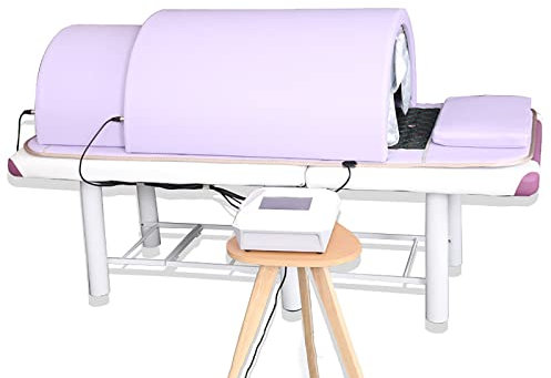 TEHONGMAI Sauna Dome Luxor Zero EMF Technology, Far Infrared Therapy, Professional Sauna with Infrared Mat. Germanium, Tourmaline, Bian, Jade Energy Stones. 360 Degree Complete Luxury