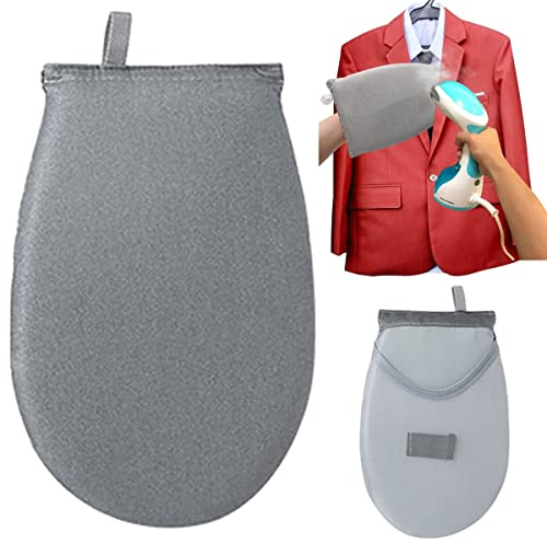 Guanti Da Stiro a Vapore, Vaporizzatore Per Indumenti, Resistente Al Calore, All'Acqua e Al Vapore, Mini Asse Da Stiro Portatile(Rotonda)