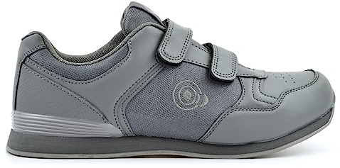 Mens/Womens Lawn Bowls Trainers Ladies Bowling Shoes Lace Up Bowling Shoes Touch Fastening Bowling Shoes Mens Bowling Trainers Womens Bowls Shoes Ladies Bowling Trainers Grey 6 UK
