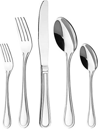 Otto Koning – Frankfurt – 30 delar rostfritt stål bestickset för 6 matställen – spegelpolerad – klassisk och enkel design