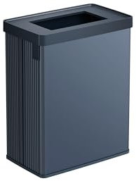Curver Verto - Poubelle de recyclage, double compartiment, couvercle de recyclage, tri facile, design élégant, bleu perle 54L