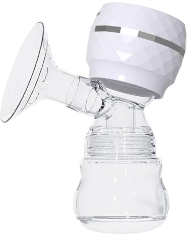 Bärbar pumpamning, uppladdningsbar mjölkpump - mjölkmatning tillbehör med 3 lägen 9 nivåer LED-skärm, uppladdningsbar design med låg ljudnivå för hemresor