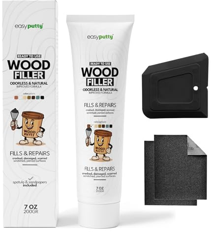 Wood Filler - Wood Putty for Furniture Repair, Wooden Cabinet, Door, Table