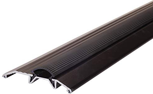 M-D Building Products 10116 3-3/4 in. Bronze Aluminum and Heavy-Duty Low-Profile Threshold M-D Deluxe Seuil Bas Robuste avec Insert en Vinyle remplaçable, 91,4 cm (L) x 9,5 cm, 36 L x 3-3/4 W x 3/4