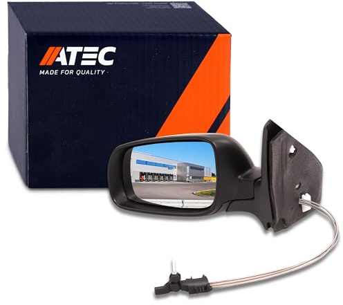 ATEC Germany 1x Elektrischer Außenspiegel links Seitenspiegel asphärisch Kompatibel mit VW BORA I (1J2), BORA Variant (1J6), GOLF 4 (1J1), GOLF 4 Variant (1J5)