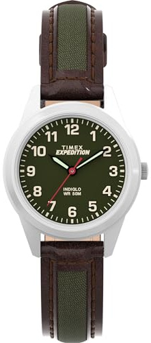 Timex Expedition Field Mini Damen-Armbanduhr TW4B12000, Lederarmband, 26 mm