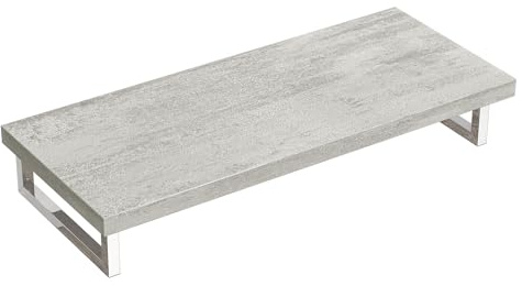 doporro Waschtischplatte für Aufsatzwaschbecken Waschbeckenauflage 45x120cm Waschtischkonsole in Greige für Waschschalen inkl. Konsolenhalterung