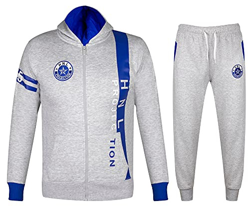 GUBA Boys Tracksuit Bottoms, HNL Fleece Design Hoodie and Joggers for Girls, Sportswear, Sweatshirt Pants Boys' Tracksuits Trousers, Kids Tracksuit Full Set for Peripatetic, Jogging Bottoms 2-13 Year