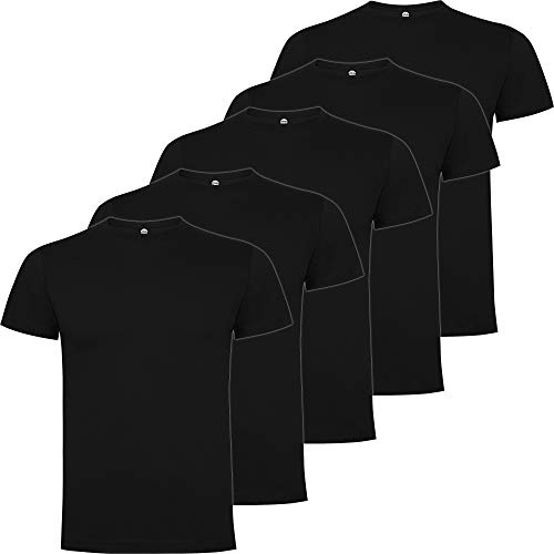 Pack 5 | Camiseta Algodón Hombre | Camiseta Básica Hombre Premium | Manga Corta