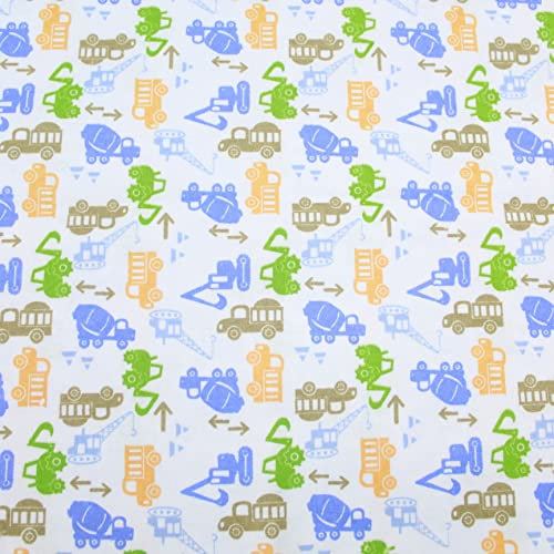 Tessuto in poliestere spazzolato 152,4 cm di larghezza, adatto per indumenti da tappezzeria, 130 g/m², venduto al metro (gru colorate)