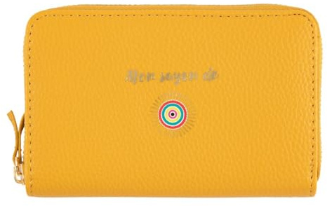 Draeger Paris – Geldbörse für Damen – Mon Rayon De Soleil – Senfgelb – Polyurethan, goldfarben, 15 x 2,5 x 9,5 cm