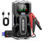 ACEZUK Booster Batterie Voiture 4500A, Démarreur de Voiture Portable (Jusqu'à 5.5L Diesel ou 7.0L Gaz), 12V Jump Starter avec 2.5 inch Écran LCD, Pinces de Sûreté Intelligentes, Lumière LED
