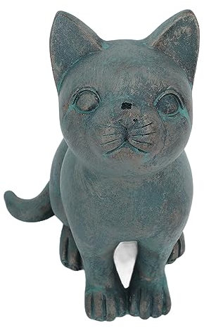 belupai Gartenskulptur für den Außenbereich, Gartenzwerg, Statue, Halloween, Gothic, Sensenmann, Katze, Dekoration, für Zuhause, Outdoor, Hof, Terrasse, Rasen, Veranda, Ornamente