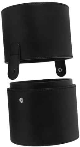 MUCKLILY Porta Pennelli Make up Da Viaggio in Pu Resistente Con Coperchio Contenitore Stile Moderno Per Organizzazione Trucco Custodia Portapennelli Makeup Confezione Facile Da Aprire e Pul