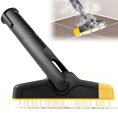 Kärcher Brosse à joints XXL – Accessoires pour nettoyeur vapeur avec articulation flexible et rangée de brosses interchangeables, nettoyage hygiénique des joints de ciment, joints de carrelage