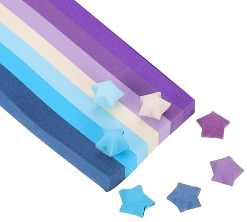 PATIKIL 1080 Hojas De Tiras De Papel Para Estrellas Origami 9.4x0.4