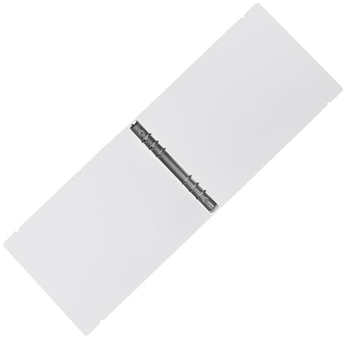 BESTonZON Copertina Trasparente per Raccoglitore A4 Rigida in Plastica 6 Anelli Custodia Cinturino Elastico per Documenti Scolastici e Blocchi Note Protezione Resistente e Riutilizzabile