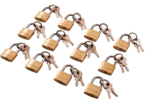 Am-Tech T0790 - Cadenas en laiton 20 mm (12 pièces), Claire